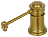 Built, Copper Soap Dispenser Refill from Top With 17oz Bottle, Brushed Gold