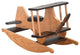 Amish Made Oak Child's Rocking Airplane