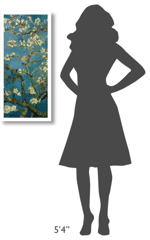 "Blossoming Almond Tree (center)" Print by Vincent van Gogh, 15"x32"