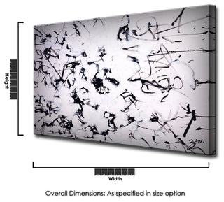 Black and White' Abstract Canvas Wall Art, 30"x40