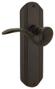 Deco Plate With Manor Lever, Oil-Rubbed Bronze, Passage, Non-Handed