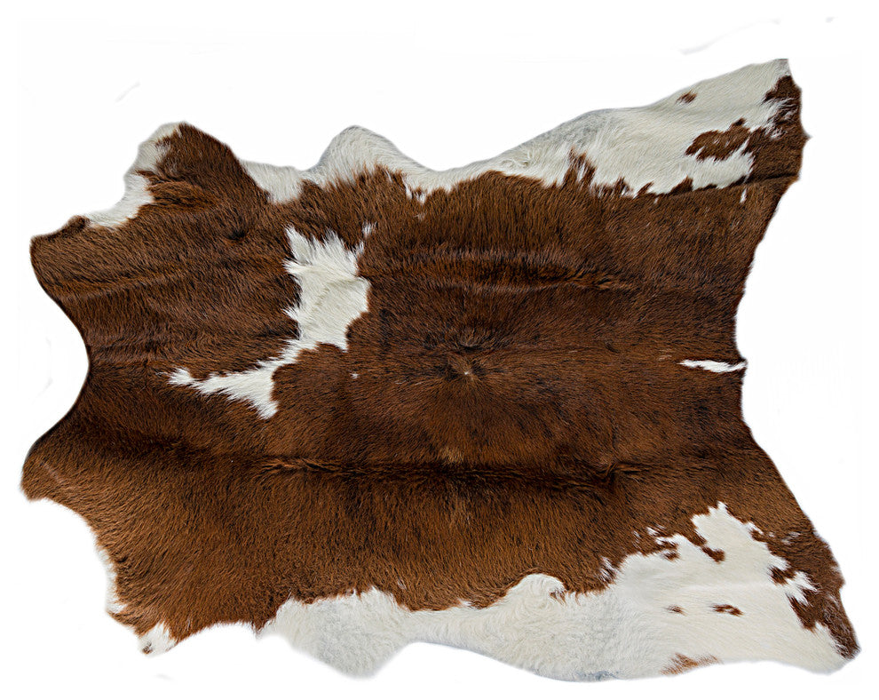 2'x3' Natural Calfskin Rug, Brindle