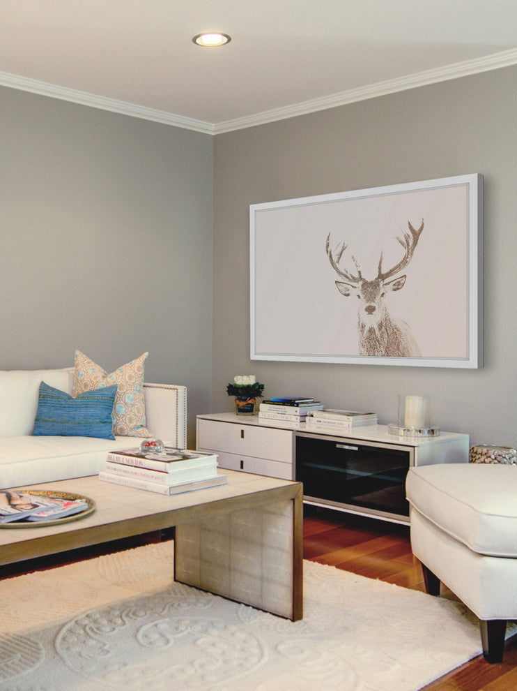 Marmont Hill, "Buck Stare 2" Framed Painting Print, 24x16