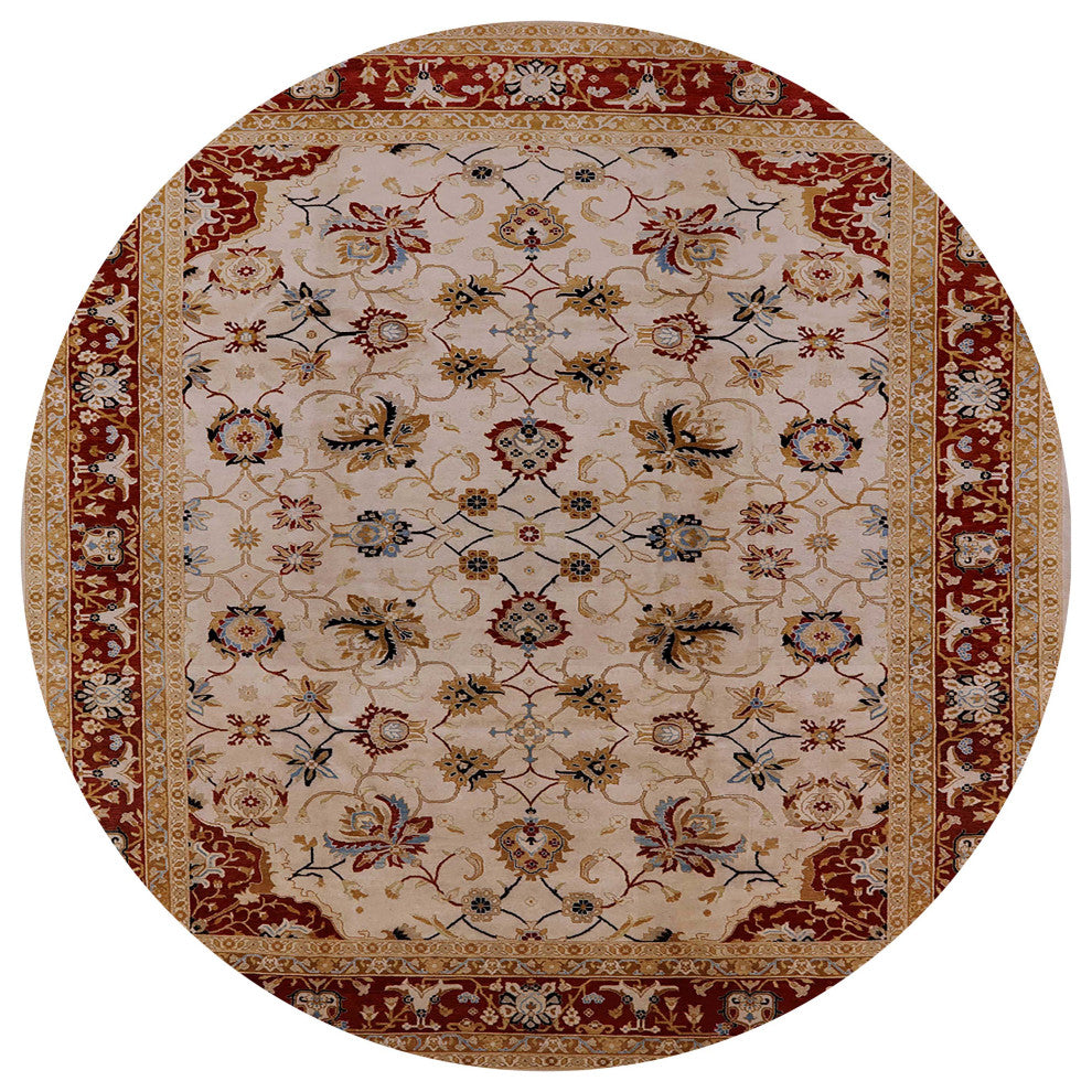 Ahgly Company Indoor Round Mid-Century Modern Area Rugs, 3' Round