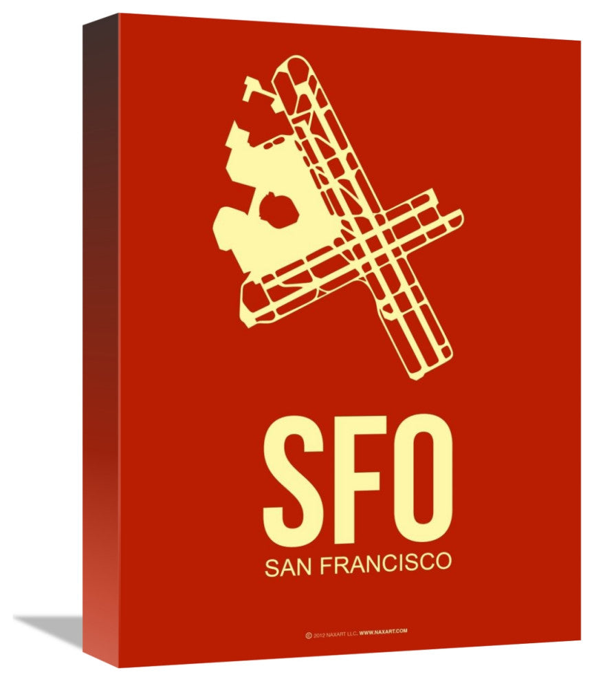 "SFO San Francisco Poster 2" Fine Art Print