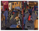 "Fulton and Nostrand, 1958" Digital Paper Print by Jacob Lawrence, 32"x26"