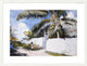 "A Garden In Nassau" Framed Digital Print by Winslow Homer, 39x29"