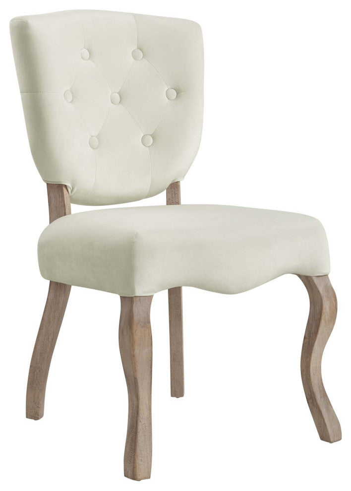 Array Vintage French Dining Side Chair, Ivory