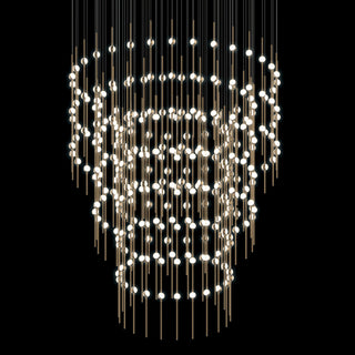 Sonneman 2174.W-27 Constellation Centaurus Pyramid 3 Light 48"W - Satin Nickel