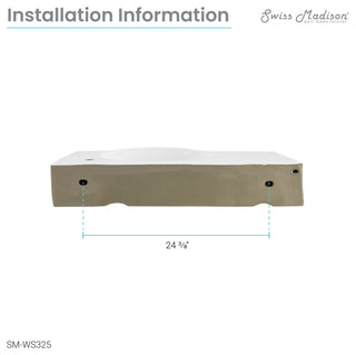 Chateau 30" Right Side Faucet Wall-Mount Bathroom Sink, Right-Side Faucet