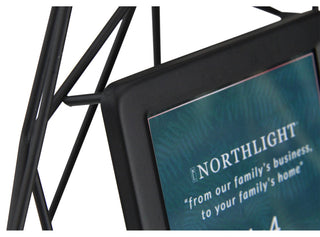 8" Contemporary Hexagonal 4" x 4" Photo Picture Frame Black