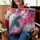 Plutus Fuchsia Purple Fureal Faux Fur Luxury Throw Pillow, 20" x 20"