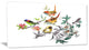 "Tropical Flowers and Birds" Wall Art, 32"x16"