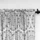 Printed Microfiber 2 Piece Curtain Set, Grey, 60" X 96"