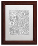 Hello Angel ''Paisley Blooms'' Art, Wood Frame, White Mat, 14x11