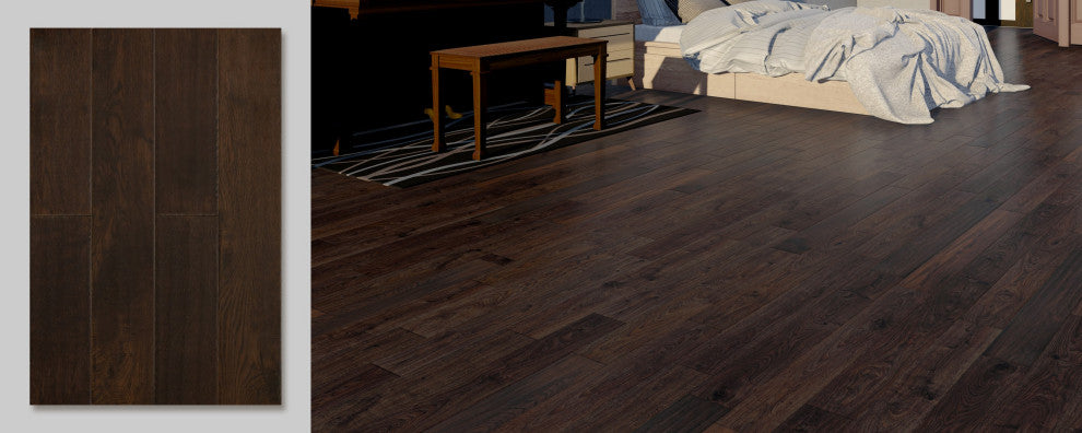 European Oak Walnut 1/2"X5"Xrandom Length Hardwood Flooring(26.24 Sqft/Box)
