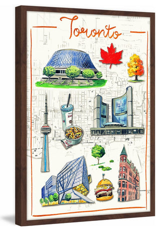 "Fascinating Toronto Antique" Framed Painting Print , 20x30