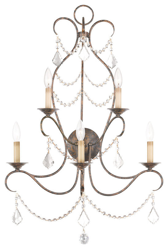 LIVEX LIGHTING 6445-71 5 Light VBR Wall Sconce