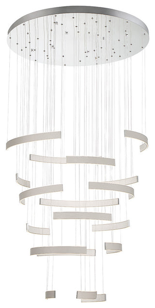 Verdura 1-Light Chandelier, Grey + White
