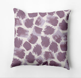 Giraffe Journey Pillow, Purple, 20"x20"