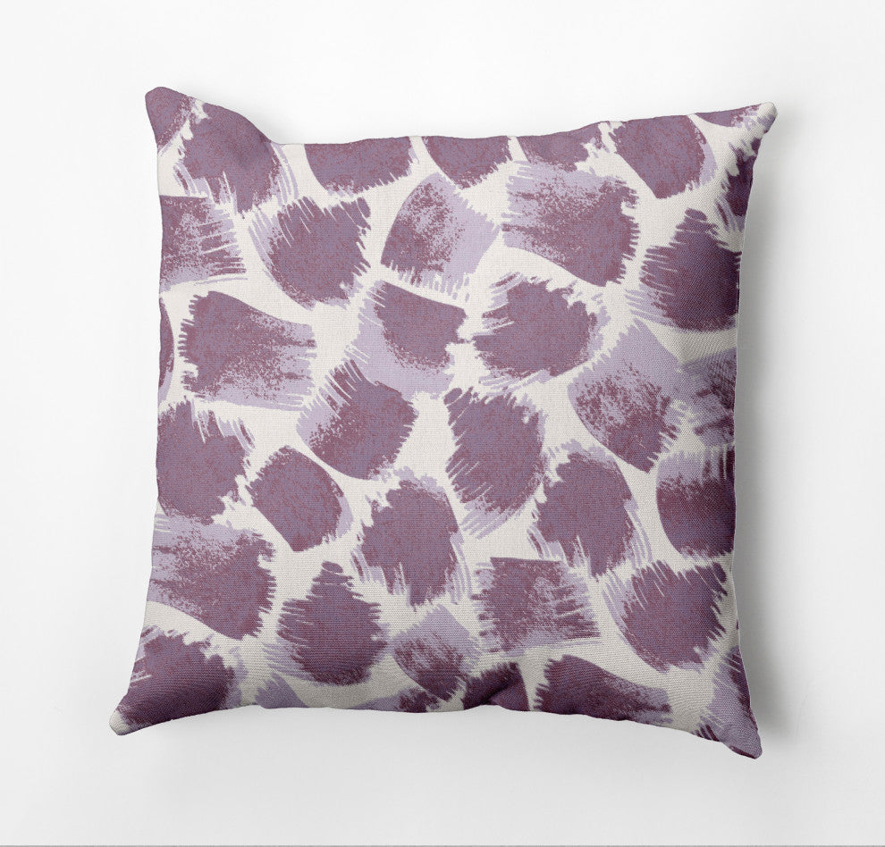 Giraffe Journey Pillow, Purple, 20"x20"