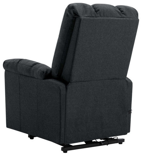 vidaXL Power Lift Recliner Electric Lift Chair for Elderly Dark Gray Fabric