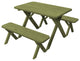 Pressure Treated Pine Cross Leg Picnic Table with Benches
