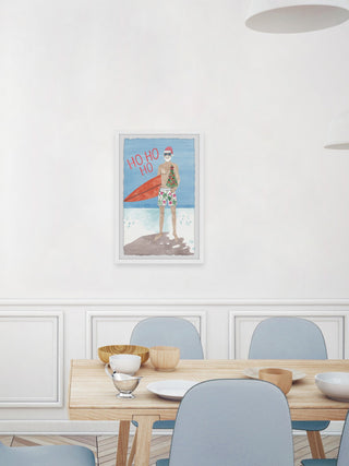 "Surfboard and a Tree" Framed Painting Print, 20x30