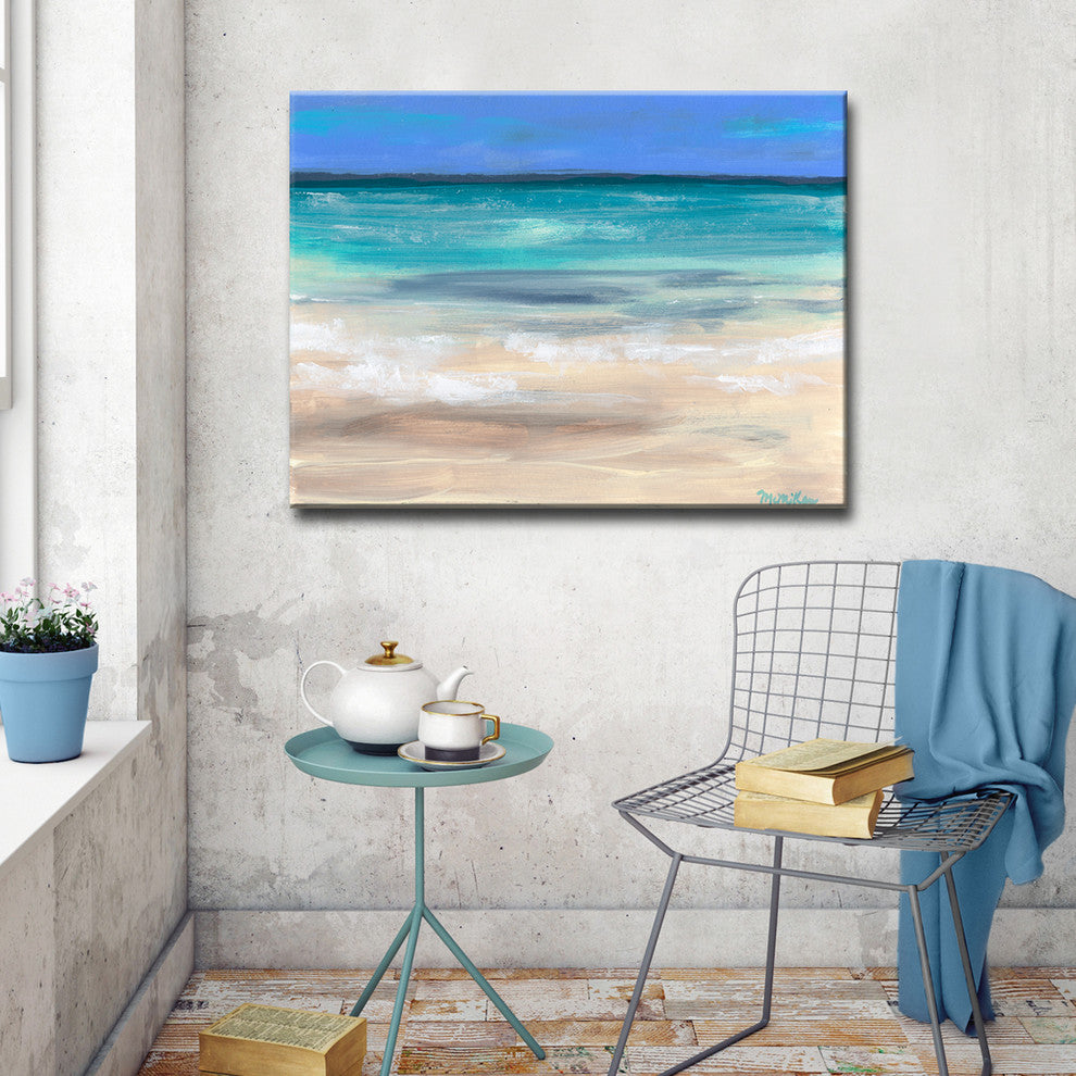 Wateryview' Canvas by Leslie Owens, 30"x20"