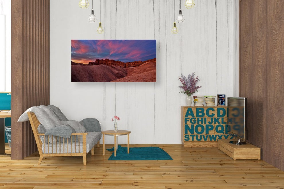 Epic Graffiti "Golden Canyon Sunset" Giclee Canvas Wall Art, 20"x40"