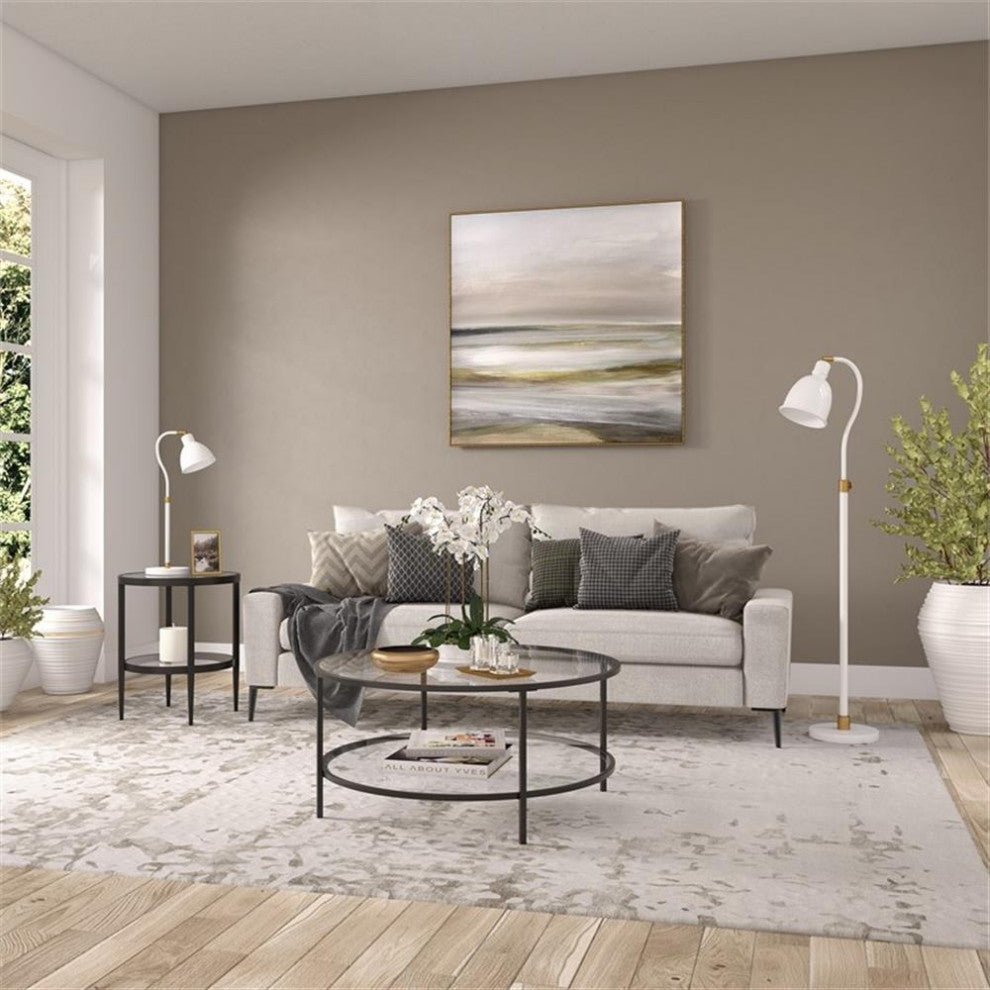 Henn&Hart 19.63" Black Side Table