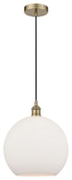 Innovations 616-1P-AB-G121-12-LED 1-Light Mini Pendant, Antique Brass