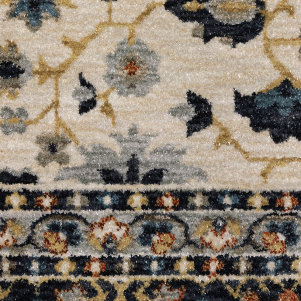 Oriental Weavers Eliana ELI02 Floral Rug, Beige, 5'3"x7'6"