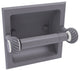 Clearview Recessed Toilet Paper Holder with Twisted Accents, Matte Gray