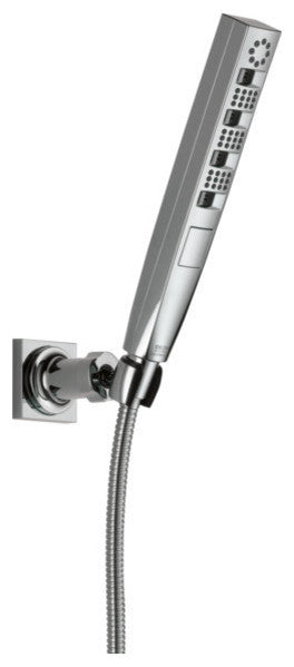 Delta H2Okinetic 5-Setting Wall Mount Hand Shower, Matte Black, 55140-BL