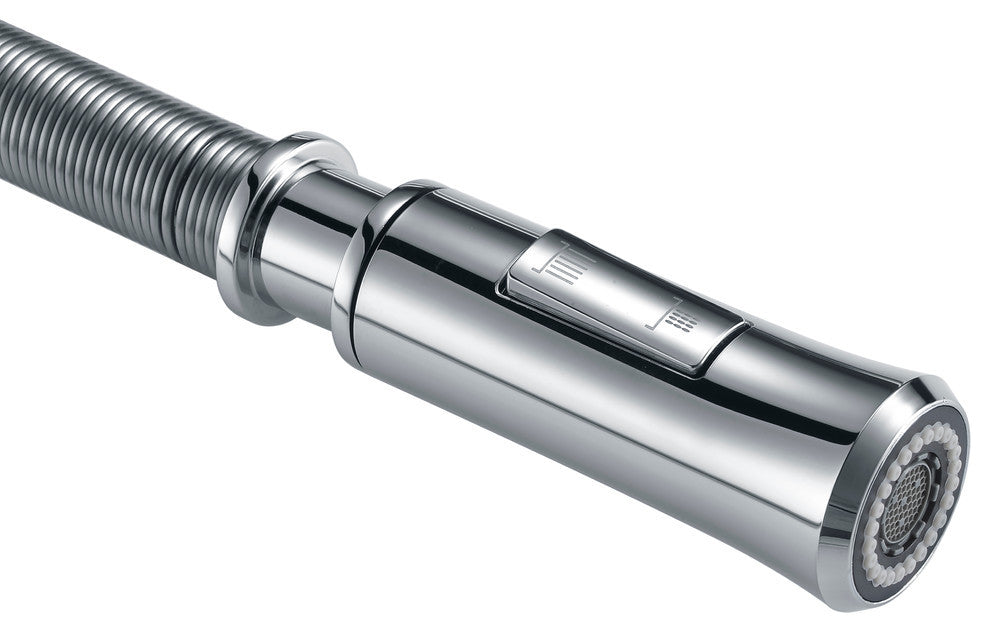 Apollo Single Handle Pull-Down Sprayer Kitchen Faucet, Polished Chrome