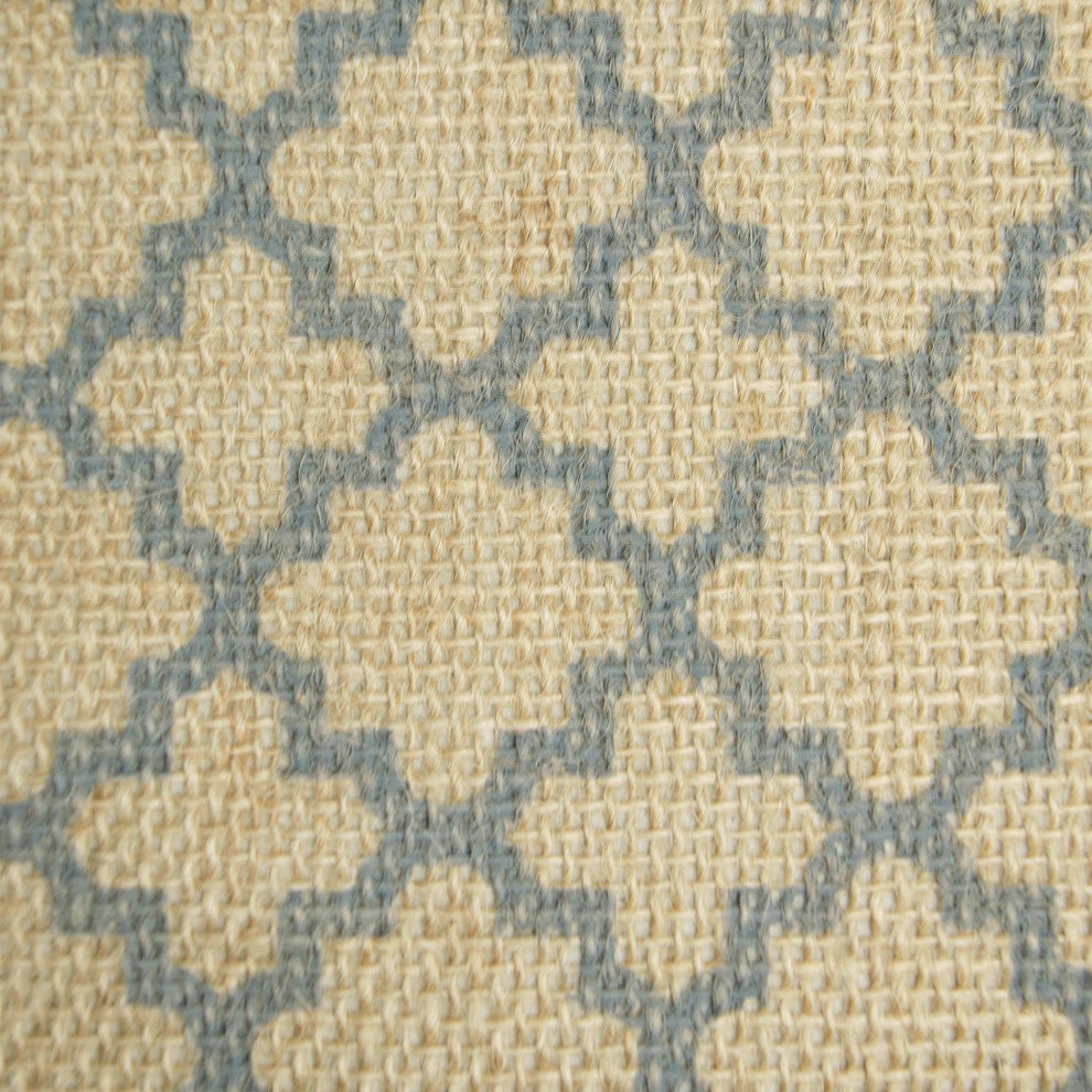 DII Burlap Bin Lattice Gray Round Medium 12x15x15"