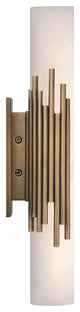 Venna, Wall Sconce , 16", Antique Brass, Alabaster