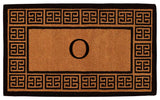 The Grecian Monogram Doormat, Extra-Thick 3'x6', Letter O
