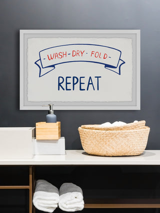 "Wash and Dry" Framed Painting Print, 12x8
