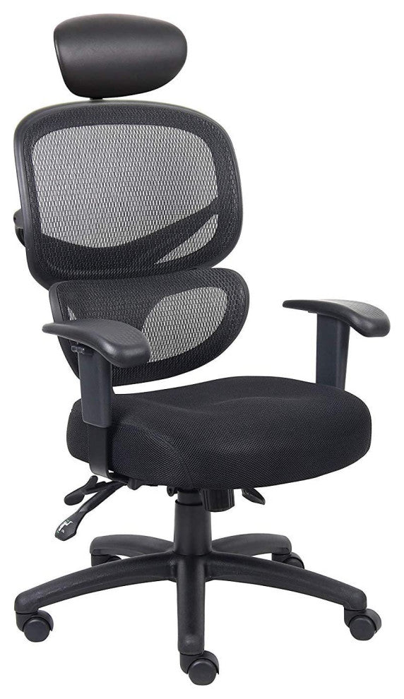 Multi-Function Ergonomic  Fabric Seat Cushion Mesh Chair