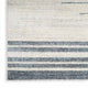 Nourison Astra Machine Washable 6'7"x9' Ivory Blue Mid-Century Modern Indoor Rug