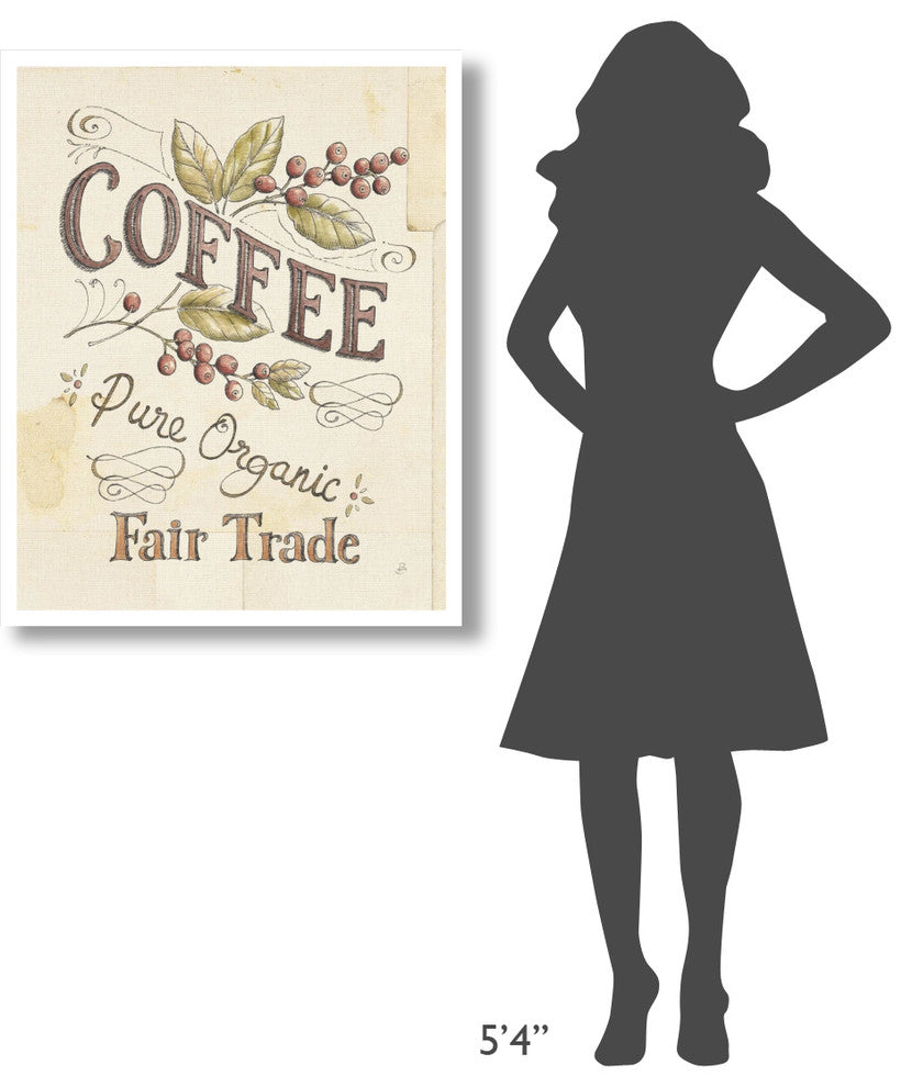 "Authentic Coffee VI" Digital Paper Print by Daphne Brissonnet, 30"x37"