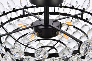 Eleana 20" Flush Mount, Black