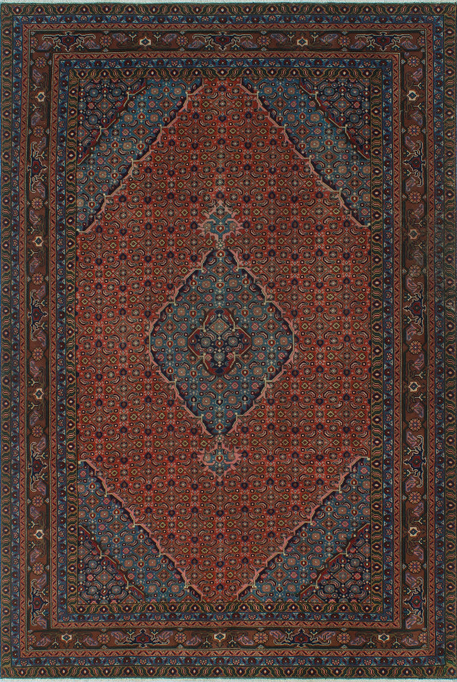 Fine Vintage Distressed Atu Rust Rug
