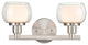 Innovations 330-2W-SN-CLW 2-Light Bath Vanity Light, Satin Nickel