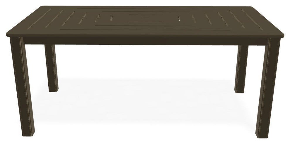 21" x 42" Rectangular Marine Grade Outdoor Coffee Table, Beachwood