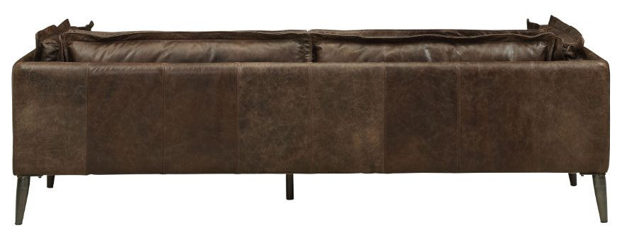 Porchester Sofa, Distress Chocolate Top Grain Leather