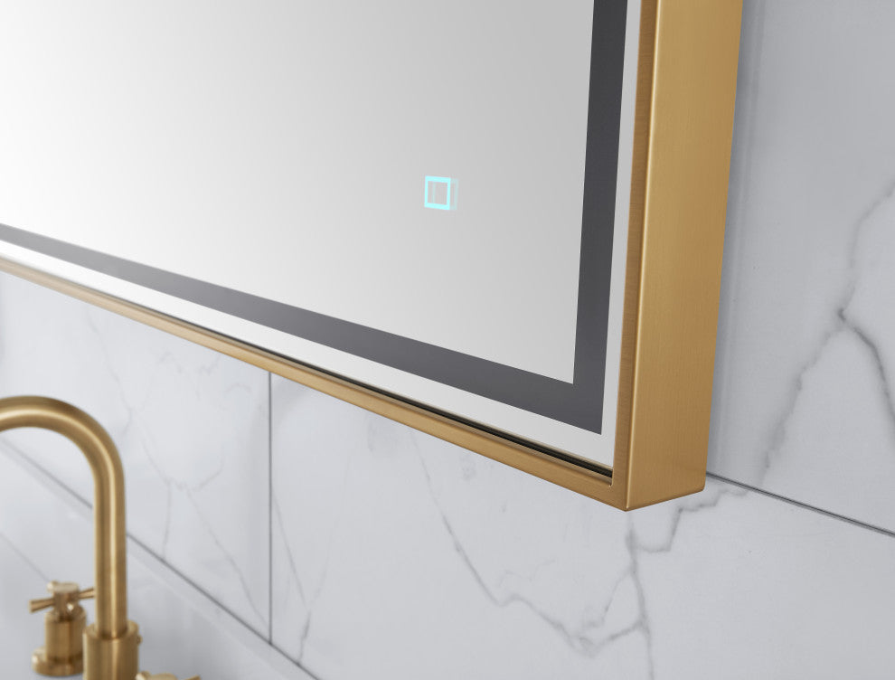 Avanity 59" LED Mirror, Brushed Gold