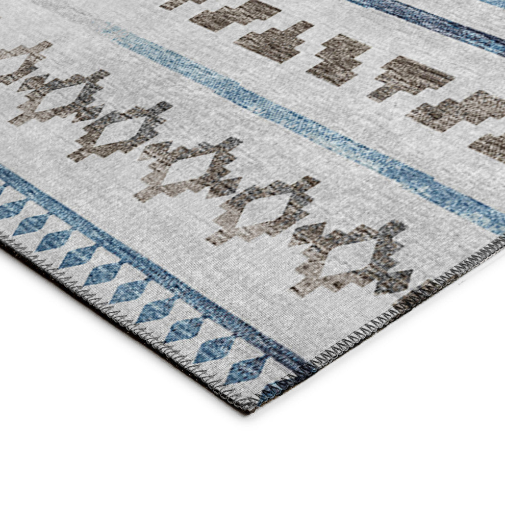 Indoor/Outdoor Sedona SN10 Tin Machine Washable 8' x 8' Round Rug